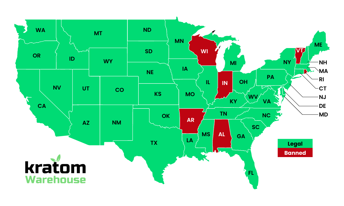 Is Kratom Legal? Your 2025 Guide to Kratom Laws in the U.S. - Kratom Warehouse