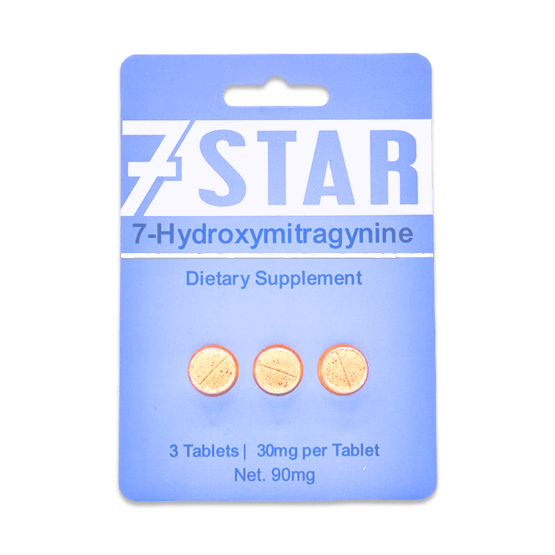 7 Star 7-Hydroxy Tablets 30mg 1ct Single Pack at Kratom Warehouse