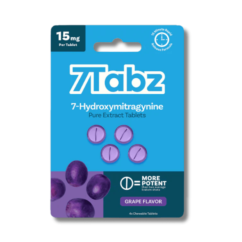 Buy 7Tabz 7-OH 15mg Grape Tablets at Kratom Warehouse