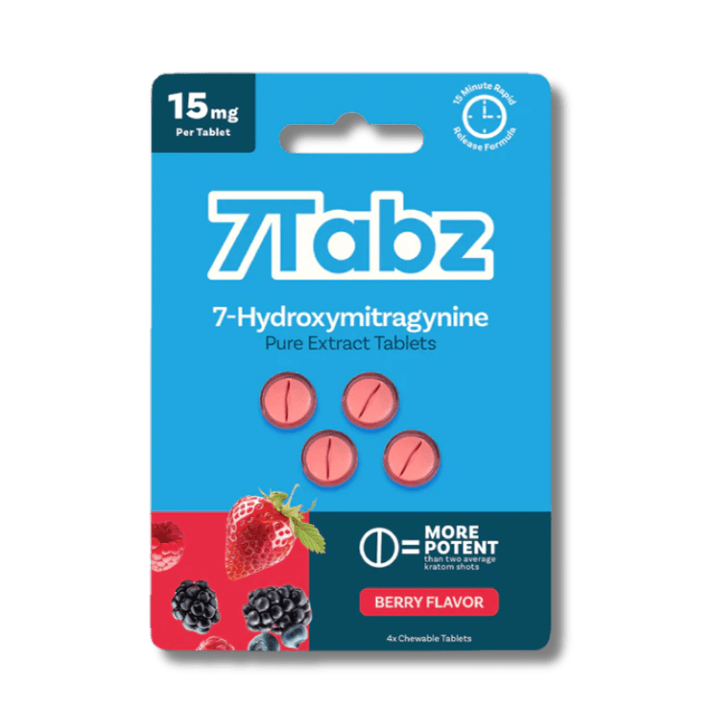7Tabz 7-OH 15mg Berry Tablets at Kratom Warehouse