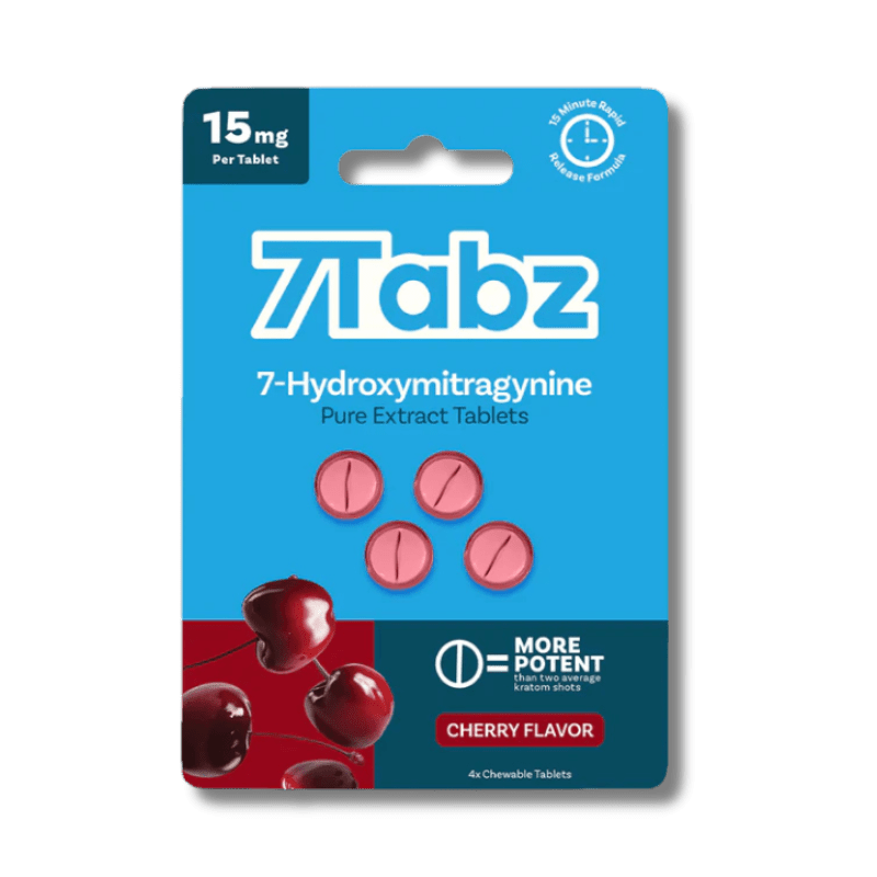 7Tabz 15mg 7-OH Cherry 4ct Tablets at Kratom Warehouse