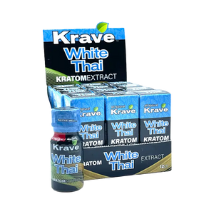 Krave Botanicals White Thai Kratom Extract Shot