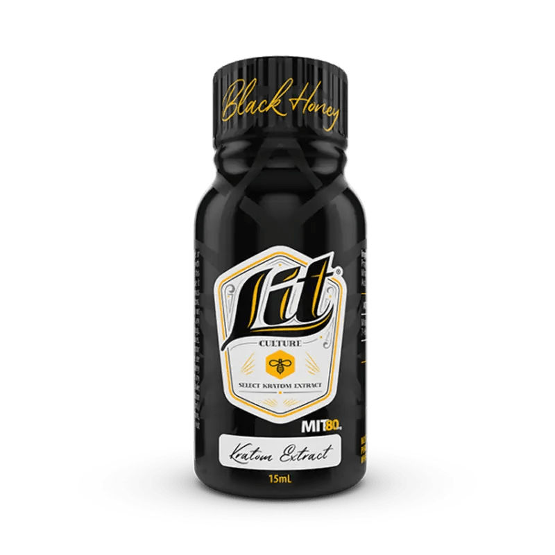 Lowest prices on Lit Culture Black Honey Kratom Extract Shots at kratomwarehouse.com