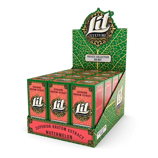 Cheapest Lit Culture 190 mit Watermelon Kratom Extract Shot 12-Pack