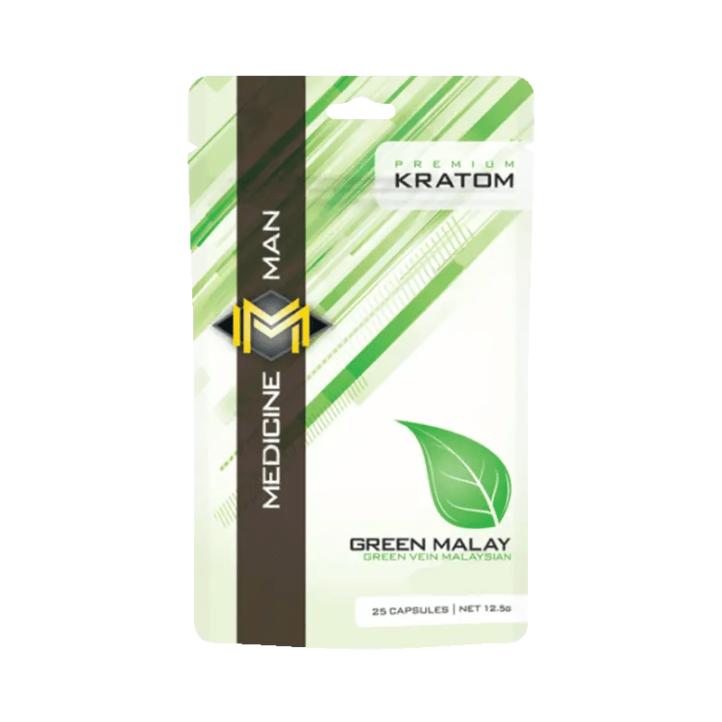 Buy Medicine Man Green Malay Kratom Capsules 25ct at Kratom Warehouse