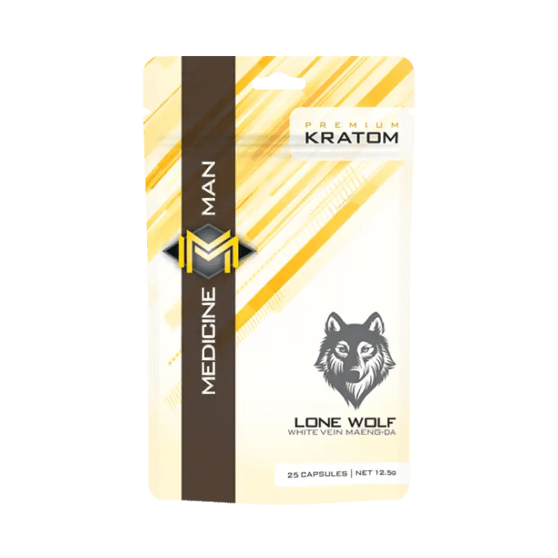 Medicine Man Lone Wolf Kratom Capsules 25ct at Kratom Warehouse