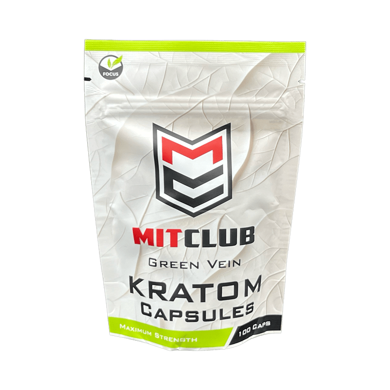 MitClub Green Vein Capsules 100ct at Kratom Warehouse