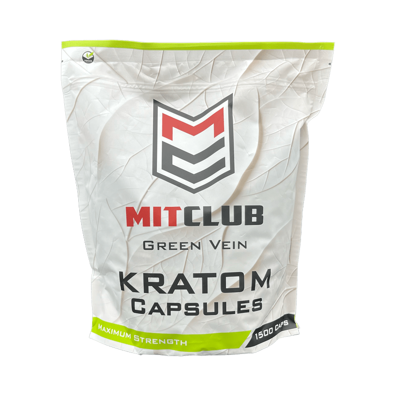 MitClub Green Vein Capsules 1kg at Kratom Warehouse