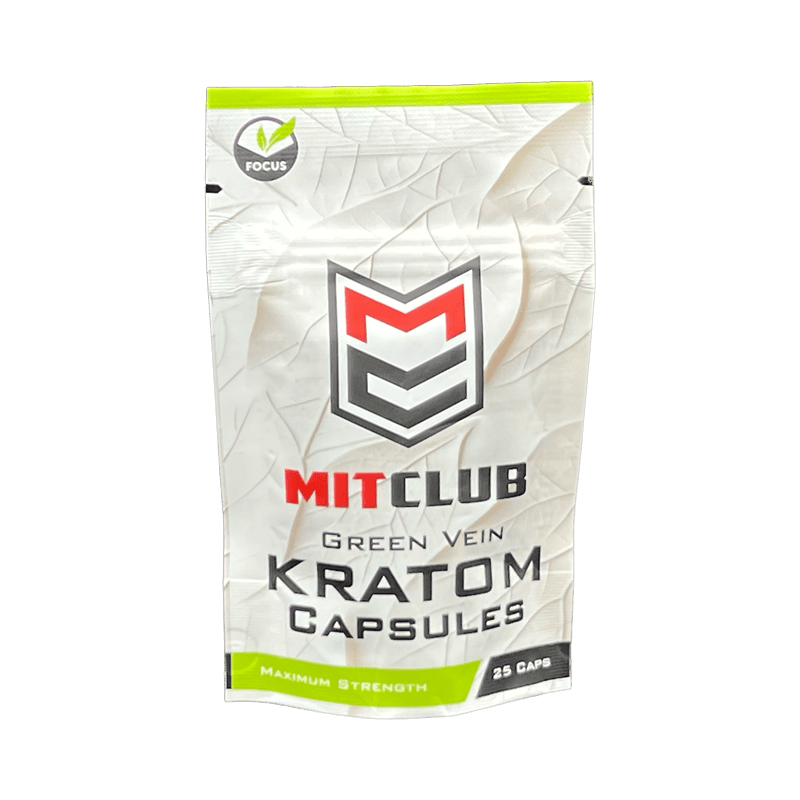 MitClub Green Vein Capsules 25ct at Kratom Warehouse