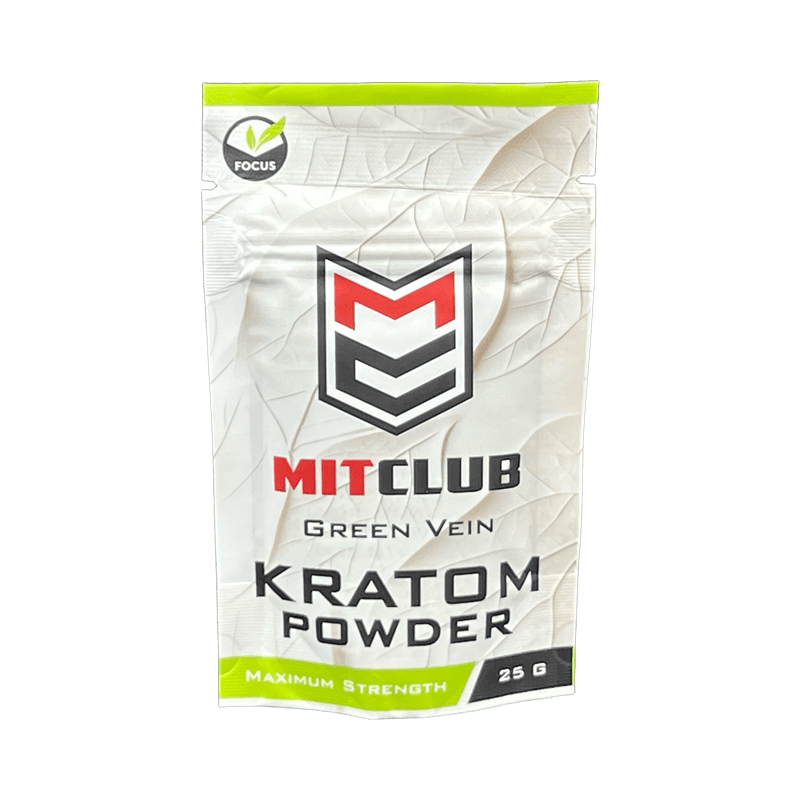 MitClub Green Vein Powder 25g at Kratom Warehouse