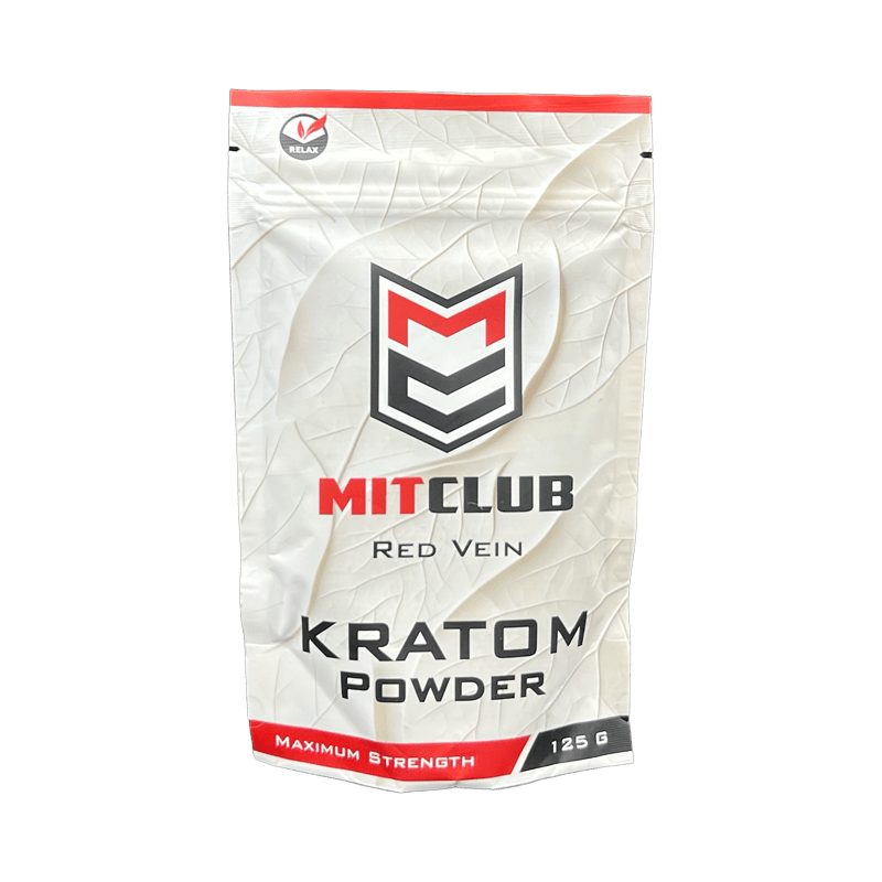 MitClub Red Vein Powder 125g at Kratom Warehouse