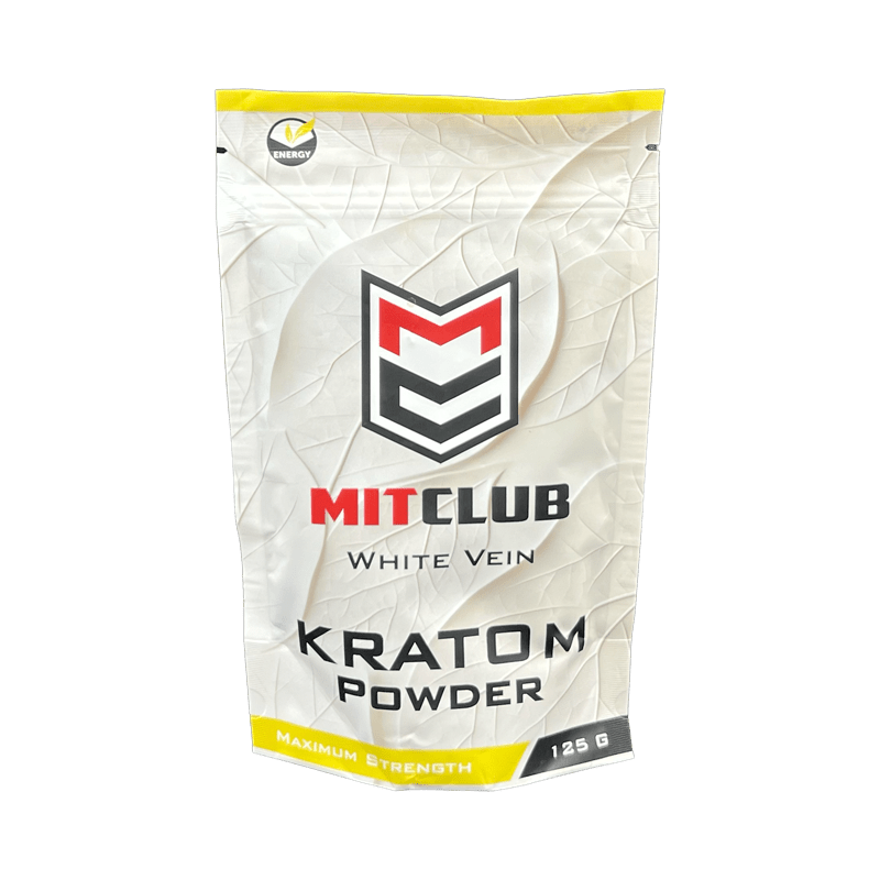 MitClub White Vein Powder 125g at Kratom Warehouse