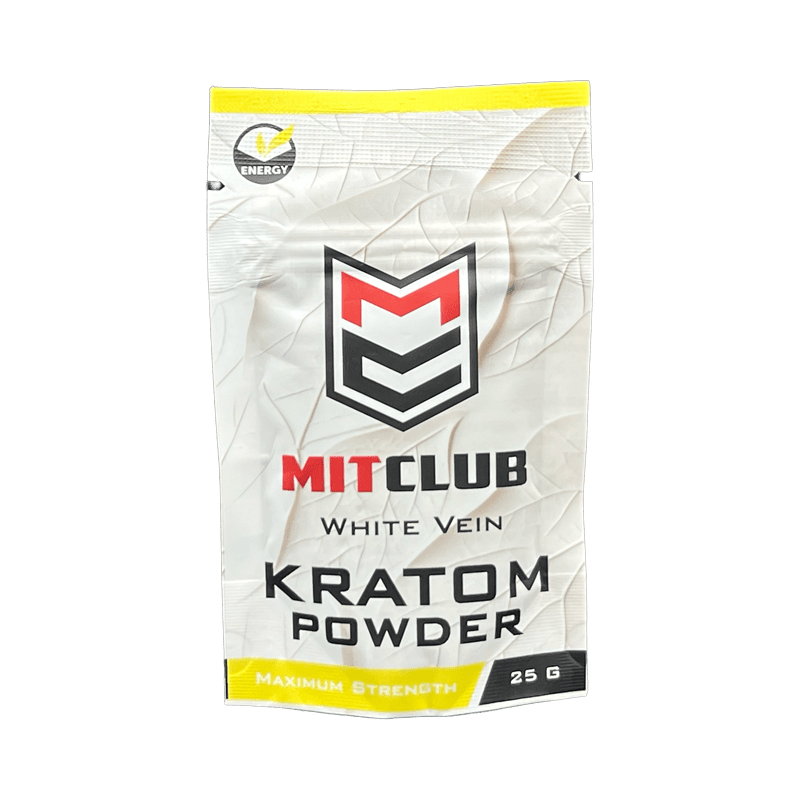 MitClub White Vein Powder 25g at Kratom Warehouse