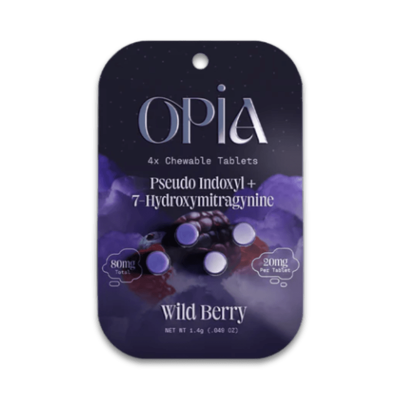 Opia Pseudo Indoxyl + 7 - Hydroxy 20mg Tablets Wild Berry at Kratom Warehouse