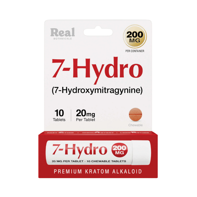 Real Botanicals 7 - Hydroxy 20mg Tablets 10ct at Kratom Warehouse