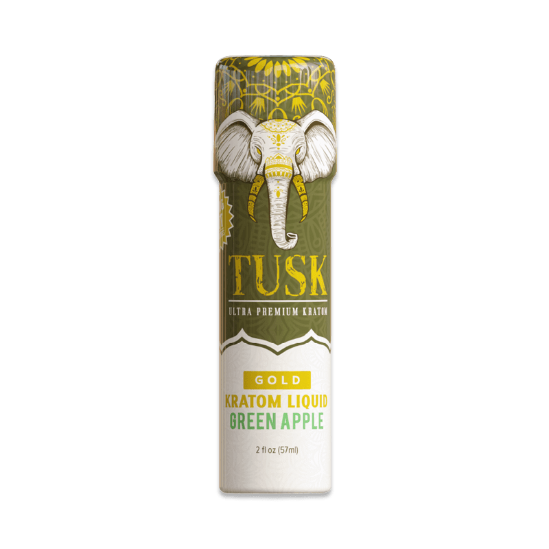 Tusk Gold Kratom Extract Shot - Green Apple - Single - at Kratom Warehouse