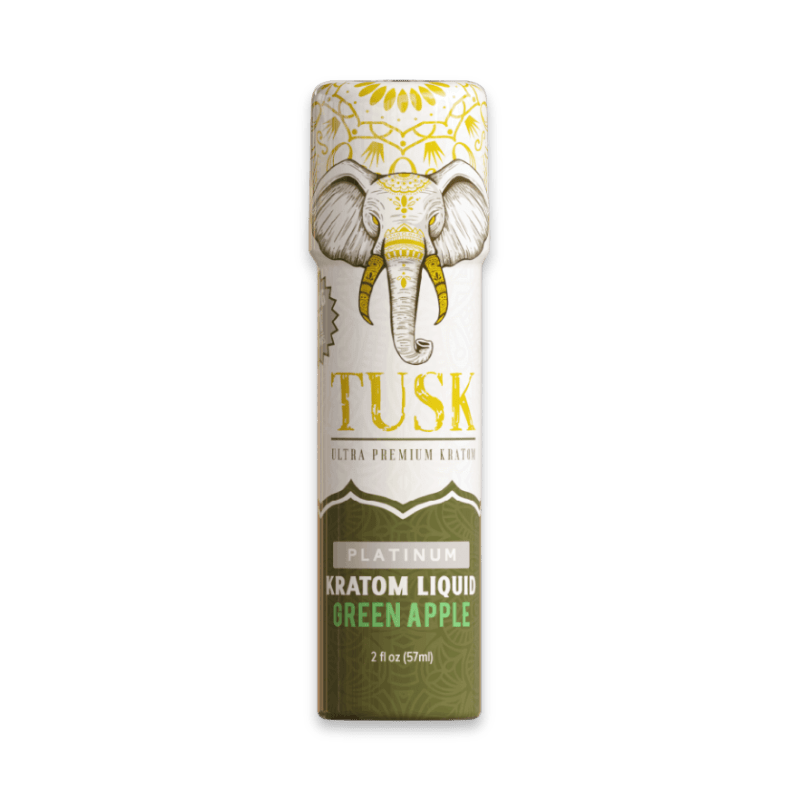Tusk Platinum Kratom Extract Shots 300mg Green Apple Single at Kratom Warehouse