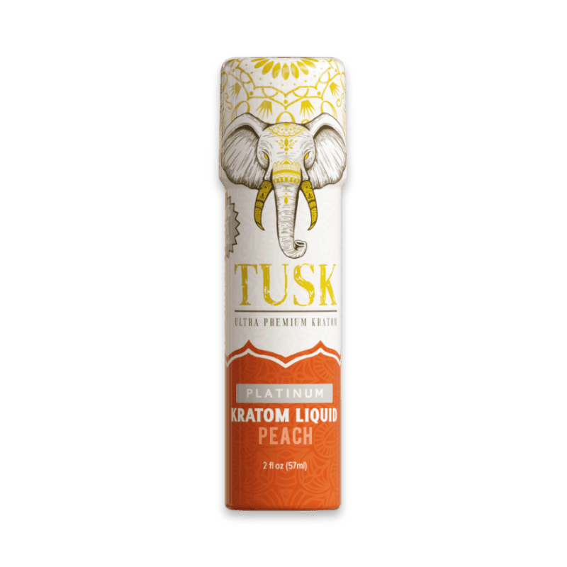 Tusk Platinum Kratom Extract Shots 300mg Peach Single at Kratom Warehouse